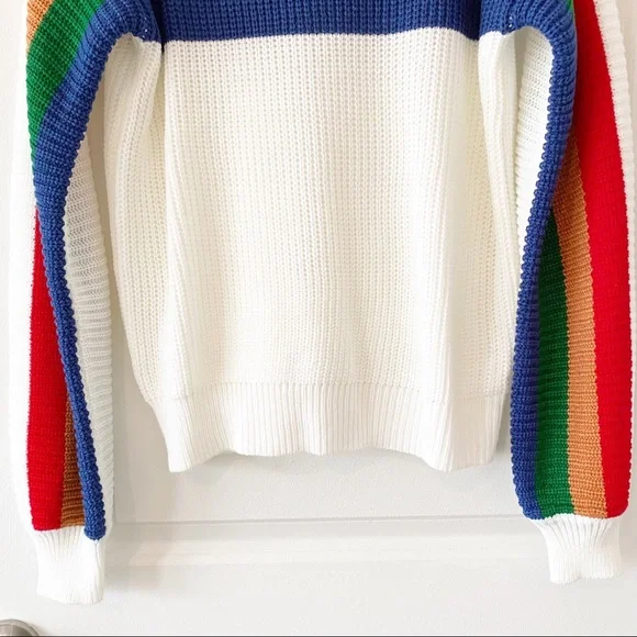 NWT LARA rainbow stripped sweater - Picture 7 of 8